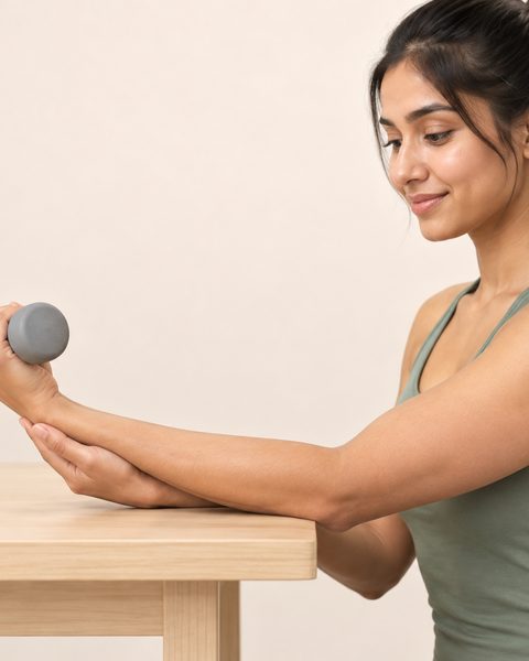 Eccentric wrist extension from the Tennis Elbow (Lateral Epicondylitis) sheet